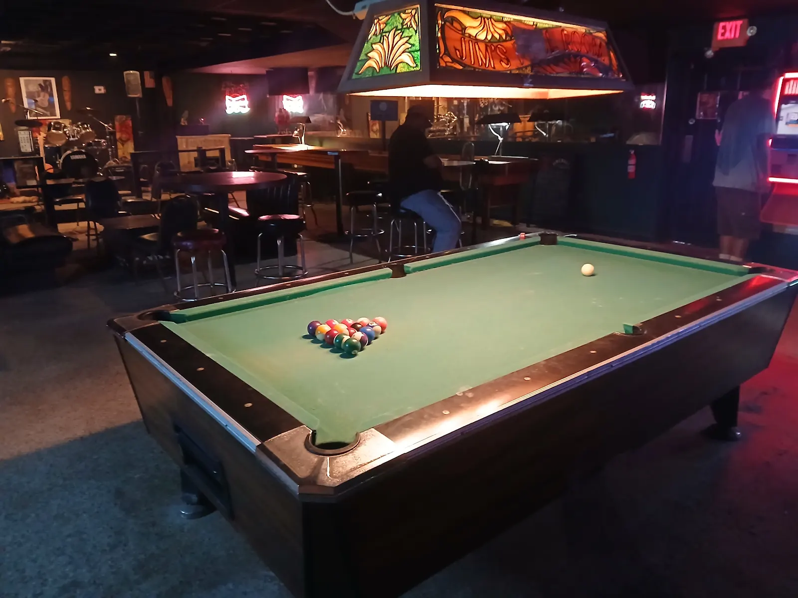 Rack 'em up — the pool table